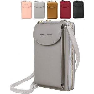 TZF-Mini Sac &agrave; Bandouli&egrave;re pour T&eacute;l&eacute;phone Portable, Sac Portefeuille Femme Bandouliere en Cuir Sac &agrave; Main Pochette Femme Bandouli&egrave;re, Petit Porte Monnaie Femmes Fille Cadeau de No&euml;lu2026 - Neuf