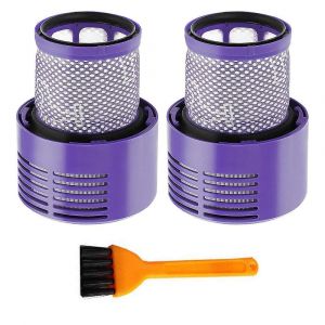 Lot de 2 filtres de rechange avec brosse pour aspirateurs Dyson V10 &iquest; Compatibles avec les aspirateurs Cyclone V10 Absolute, Animal, Motorhead et Total Clean - Neuf