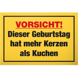 Eryi-Plus De Bougies Que De Gâteaux - Plaque En Plastique - 30 X 20 Cm - Idée Cadeau D'anniversaire - Cadeau D'anniversaire Pour Hommes Et Femmes - Neuf