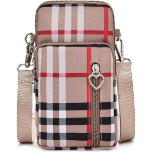 RFCBC-Petit Sac Téléphone Portable Femme, Femme Portefeuille, Sac À Bandoulière En nylon, sac à bandoulière pour téléphone portable, bandoulière réglable et détachable, Épaule Portefeuille - Neuf