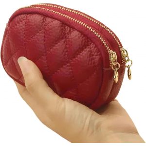 Portefeuilles Mini Portefeuille Pour Femmes Porte - Cartes Porte - Monnaie Porte - Monnaie Court Portefeuille Petit Portefeuille Zip Sac &Agrave; Main Pour Femmes-Rouge - Neuf