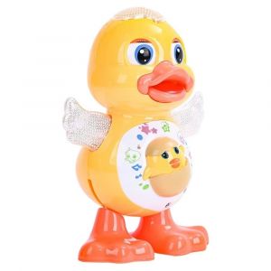 Jouet Canard Jaune Chantant et Dansant &ndash; Avec Musique & Lumi&egrave;res LED - Neuf