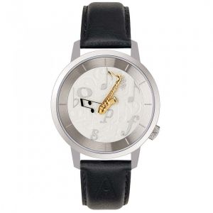 Akteo - Montre 38 Saxophone Chrome Art Musique - Neuf