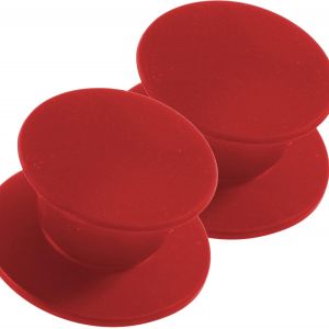 Poignée De Rechange Pour Couvercle En Verre, Robuste, Pour Casserole, Bouton De Couvercle, Couvercle De Casserole Knauf, Poignée Universelle En Silicone, Échange 2 X, Couleur Rouge - Neuf