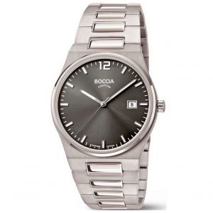 Mens Watch Boccia 3661-02, Quartz, 39mm, 5atm - Neuf