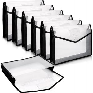 ChenQuanSarl-Lot De 8 Pochette Plastique A4, Porte Documents A4, Pochette Porte Document Pour Fournitures Bureaux Voyage - Neuf