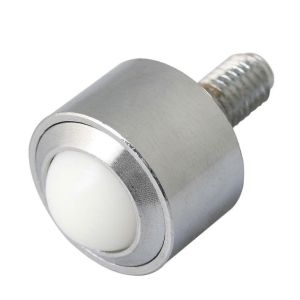 Roulements de transfert à billes en nylon 15mm M8mm Thread Stem Caster WheelCouleur : Argent + Blanc4pcs - Neuf
