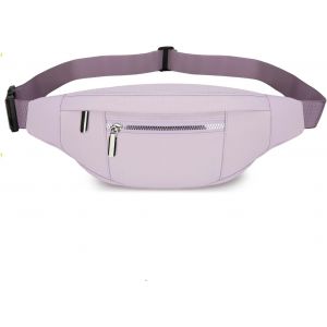 SJZG-Qukuds Sac Banane Homme Imperméable Sacoche Banane Et Sangle Réglable,Unisexe Sac Banane Pour Homme Femme Voyage Randonnée Pochette Ceinture (Violette) - Neuf