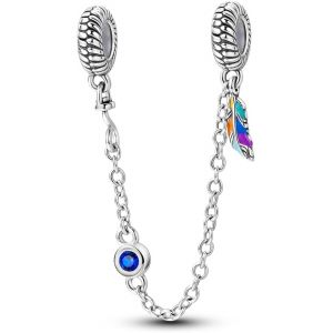 Eryi-Breloque De Chaîne De Sécurité En Argent Sterling 925, Pendentifs À Clip Pour Bracelet, Breloque D'espacement Pour Bouchon De Mauvais ?il, Papillon D'amour, Cadeau De Bijoux Pour Femme - Neuf
