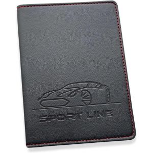 Sport Line Étui Carte Grise Et Porte Papiers Voiture ¿ Fabrication Française ¿ Pochette Avec Protection Pvc Offerte - Permis, Assurance, Documents Auto - 4 Emplacements Cartes - Neuf