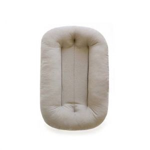 Chaise Longue Pour Bébé - Dormir Pour Bébé, Rembourrage En Fibres Ultra Doux Et Respirant, Couleur Cendre De Lait - Neuf