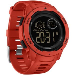 Montre Bracelet Pour Hommes Gar&ccedil;ons Montre Num&eacute;rique Avec Fonctions D'chronom&egrave;tre,Chronographe,Alarme,Double Fuseau Horaire,Format 12/24 Heures - Neuf