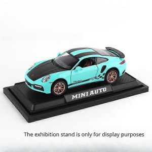 1:32 911 Turbo S Alloy Car Toy Model Metal Body Diecasts Super Sport Car with Pull Back Function Vehicle Toys for Children Gifts-Vert NO Box - Neuf