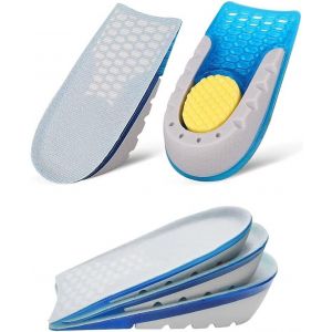 Paire De Semelles Rehaussantes De Talon, Inserts De Rehaussement De Chaussures Invisibles, Élasticité, Absorption Des Chocs, Hauteur : 1 Cm Pour Hommes Et Femmes - Neuf