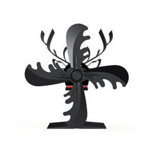 Ventilateur de chemin&eacute;e &agrave; 4 pales aliment&eacute; par la chaleur pour po&ecirc;les &agrave; bois - Neuf