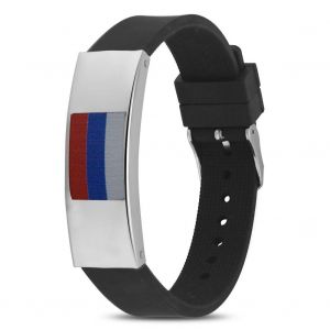 Bracelet En Silicone Pour Homme Avec Motif De Drapeaux Nationaux Pour Les Fans De Football (Russie) - Neuf