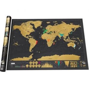Carte À Gratter Scratch Map Édition Deluxe - Neuf