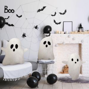 Cauc-Oreiller Fant&ocirc;me, Coussin Fant&ocirc;me D&eacute;coratif Pour Canap&eacute; Lit Canap&eacute; Home Decor, Coussin Fant&ocirc;me Halloween, Cadeau D'anniversaire Halloween Party Favor Sofa Bedroom Kids Room Decorations (B) - Neuf