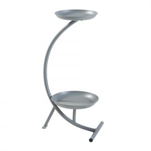 Porte-Plantes Style Intemportel Support 62 X 30 X 25 Cm Gris Fonc&eacute; Helloshop26 03_0010307 - Neuf