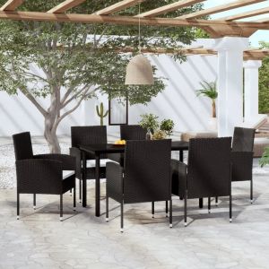 Prolenta Premium - Ensemble &Agrave; Manger De Jardin 7 Pcs Noir - Neuf