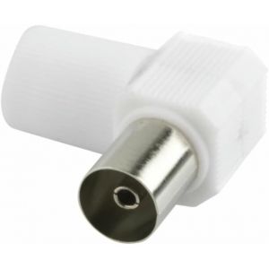 Fiche antenne TV coud&eacute;e m&acirc;le, avec connecteurs, id&eacute;ale pour am&eacute;liorer Le Signal et la Connexion d'appareils de t&eacute;l&eacute;vision. - Neuf