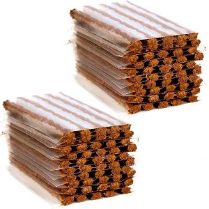 MEVRONISSHOP-100 pi&egrave;ces R&eacute;paration de Pneus sans Chambre Bande Crevaison Kit Cordes Prise Courant Caoutchouc Outil R&eacute;tablissement Voiture 100mm x 6mm - Neuf