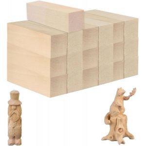 Tianyi-Tilleul Sculpture De Bois, 20 Pieces Blocs De Sculpture En Tilleul, 10 X 2,5 X 2,5 Cm Blocs À Sculpter, Blocs À Sculpter Non Traités, Pour Le Modélisme, La Sculpture D'art - Neuf