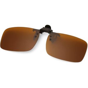 Lunettes De Soleil Polarisées - Solaire Pour Lunettes De Vue, Flip Up Lunettes Anti Eblouissement Pour Conduite Peche Et Activité De Plein Air - Neuf