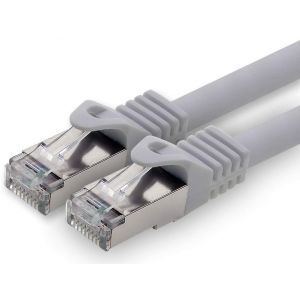 0,25 m-gris-1 pièce câble réseau CAT.7 câble patch SFTP PIMF LSZH câble Gigabit Lan 10Gb s câble brut cat7 avec connecteur RJ45 Cat6a compatible avec CAT5 CAT6 cat7 cat8 - Neuf