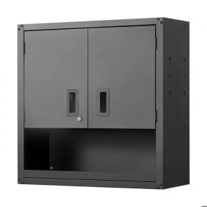 Armoire Murale en M&eacute;tal pour Atelier-Duoku-76,2 x 31 x 76,2 cm-Rangement Suspendu avec Porte Verrouillable-Charge 163,3 kg - Neuf
