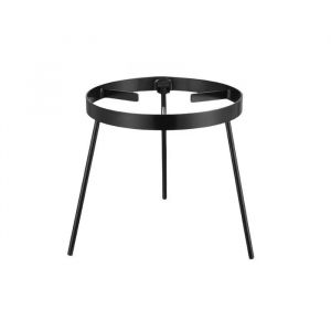 Grill Tr&eacute;pied Support de Feu de Camp pour Marmite et Chaudron en Acier Noir 34,5 x 25 cm - Support de Cuisine de Camping Stable - Neuf