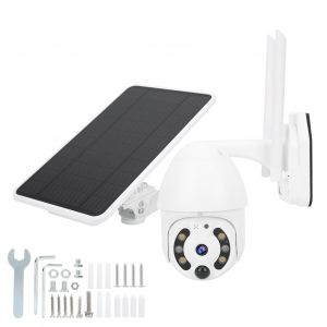 Camera solaire WiFi HD panoramique inclinable rotation a 360¡ã vision nocturne infrarouge dispositif de surveillance sans fil - Neuf