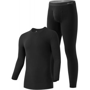 Jexnovashop-Sous-V&ecirc;tement Thermique Ensemble Homme Couche De Base Haut Maillot De Corps Bas Pantalon Chaud Evacuant L'humidit&eacute; Hiver Ski Montagne Cyclisme Moto - Neuf