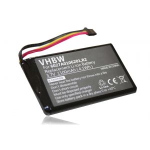 vhbw batterie remplace TomTom 6027A0106201, R2 pour système de navigation GPS (1100mAh, 3,7V, Li-Ion) - Neuf