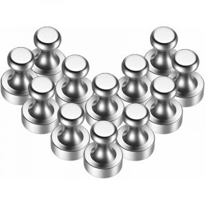 12 aimants néodyme puissants, 12x16mm aimants frigo super puissants pour tableau noir, tableau magnétique, frigo - Mini aimants portables - Neuf