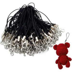 KAL-50 Pièces Téléphone Portable Cordon Collier Cordon Avec Dragonne Avec Fermoir Téléphone Clé Attache Cordon Pour Clé Usb Lecteurs Mp3 Mp4 Localisateur De Clés Et Badge Pour Carte D'Identité - Neuf