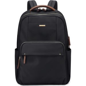 Sac à Dos Pour Ordinateur Portable Pour Femme,Sac D'ordinateur Décontracté,Convient Aux Ordinateurs Portables de 15,6 Pouces,Sacs à Dos de Travail et de Voyage (Noir) - Neuf