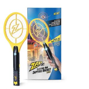 Raquette anti-insectes rechargeable avec attractif bleu clair, 4 000 volts, cable de chargement USB - Neuf