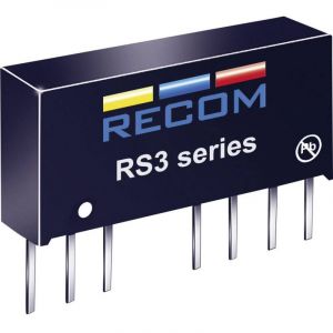 Recom - Convertisseur Cc/cc Pour Circuits Imprim&eacute;s Rs3-2412s Nbr. De Sorties: 1 X 24 V/dc 12 V/dc 250 Ma 3 W 1 Pc(s) - Neuf