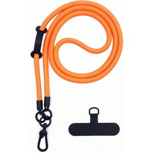 MDY-Lanière de téléphone portable universelle réglable et amovible en nylon pour téléphone portable avec crochet et patch pour téléphone portable - Pour la plupart des smartphones - Neuf