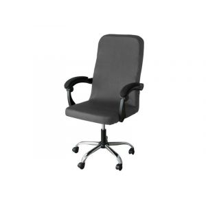 Housse De Chaise De Bureau Imperméable Grise Pour Chaise D'ordinateur, Taille M - Neuf