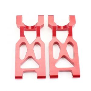 Alliage d'aluminium bras de suspension arri&egrave;re bras oscillants pour 104001 1/10 rc voiture mise &agrave; niveau pi&egrave;ces accessoires, rouge 2 pcs - Neuf