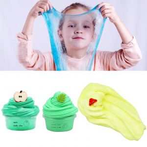 60ml Beurre Slime Non-collant avec breloque Super Doux Stress Relief Fruit Cerise Slime Jouet pour Children_H - Neuf