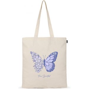 RFCBC-Ecoright Sacs fourre-tout pour femme, sac d'épicerie tendance et réutilisable, sac fourre-tout en coton pour l'école, un usage quotidien, le shopping et la plage - Neuf