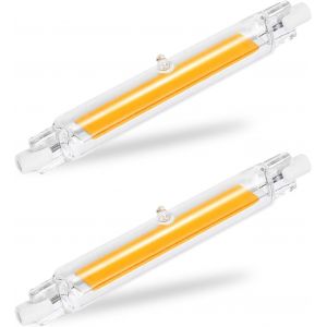 Sjzg-Ampoule R7s Led Dimmable 118mm 20w &Eacute;quivalent &Agrave; Ampoule Halog&egrave;ne 200w,Tube Led R7s Lumi&egrave;re Blanc Naturel 4500k 2000lm, Angle De Faisceau 360&deg;,Pas De Scintillement,Ac 220-240v,Lot De 2 - Neuf
