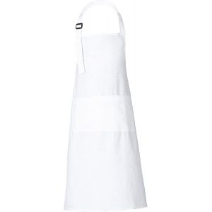 Mevronisshop-Tabliers De Chef Pour Femmes Et Hommes 88x69 Cm En Coton Uni Avec 3 Poches - Neuf