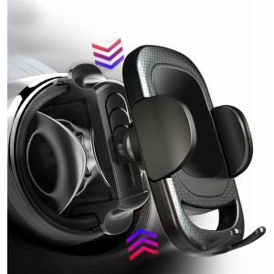 Support T&eacute;l&eacute;phone De Voiture Ronde, Porte Telephone Ronde Voiture &Agrave; Grille D'a&eacute;ration Facile Installer Stable Rotation 360&deg; - Neuf