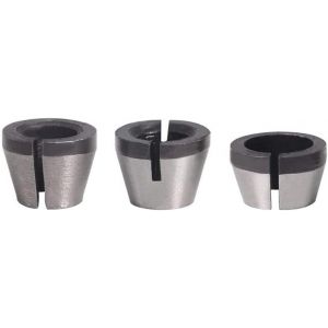 3Pcs Collets Mandrin à Pince de Machine de Gravure Adaptateurs Collets Mandrin Tête Adaptateur Convertisseur pour Défonceuse Machine de Coupe Électrique Mèche de Routeur-6mm 6.35mm 8mm - Neuf