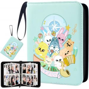 Stray - Photocard Binder Skz - Noir - Album De 400 Cartes À Collectionner - 400 Pochettes -Photocards Holder Cadeaux Kpop Merch Pour Stay - Neuf