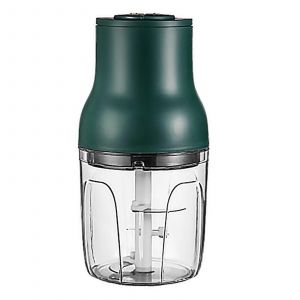 Machine a glace pilee, broyeur a glace multifonctionnel pour la maison, petit appareil a smoothies, hachoir a viande electrique, broyeur a glace (vert) - Neuf